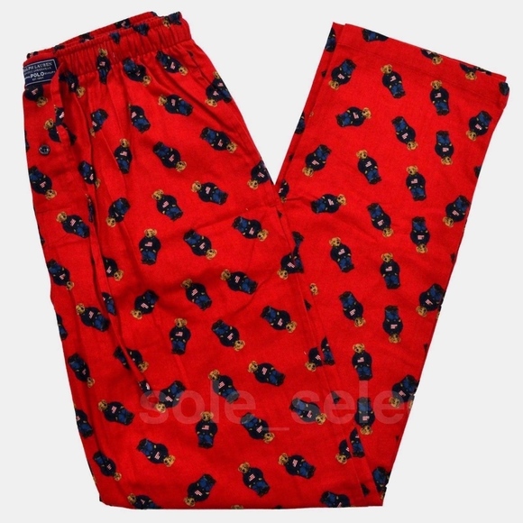NWT Polo Ralph Lauren Bear Pajama Set Size Medium - Picture 7 of 8